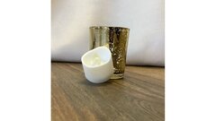 Votive Gold Glass 3 Inch with Battery Candle